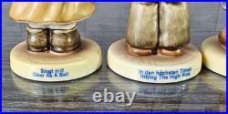 Goebel Hummel Kinder Choir Set 9 Figurines Wooden Display Lamp Post