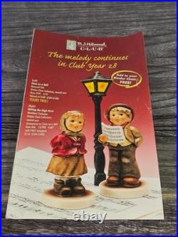 Goebel Hummel Kinder Choir Set 9 Figurines Wooden Display Lamp Post