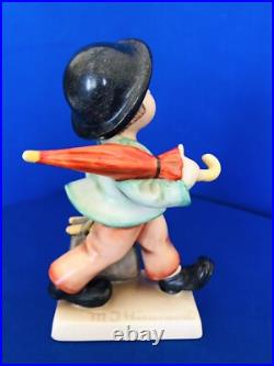 Goebel Hummel MERRY WANDERER 1949 US ZONE GERMANY TMK1 CROWN 11/0 Quartered Base