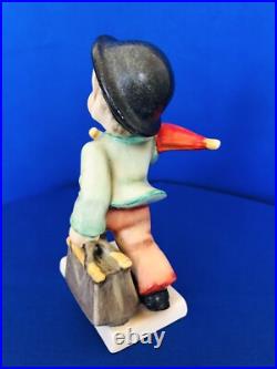 Goebel Hummel MERRY WANDERER 1949 US ZONE GERMANY TMK1 CROWN 11/0 Quartered Base