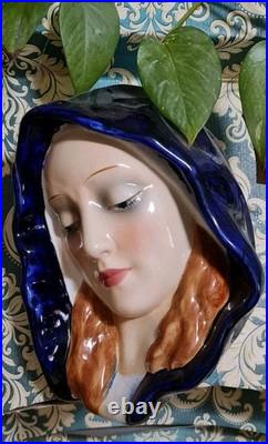 Goebel Hummel Madonna face wall plaque Germany Large circa 1930s