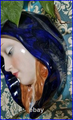 Goebel Hummel Madonna face wall plaque Germany Large circa 1930s