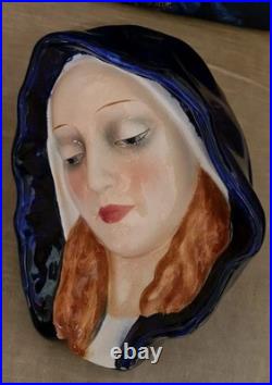 Goebel Hummel Madonna face wall plaque Germany Large circa 1930s