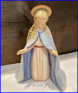 Goebel Hummel Nativity Set of 10 Germany Wooden Manger