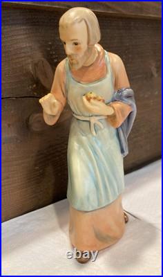 Goebel Hummel Nativity Set of 10 Germany Wooden Manger