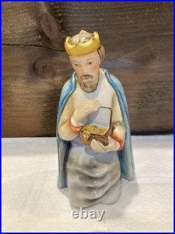 Goebel Hummel Nativity Set of 10 Germany Wooden Manger