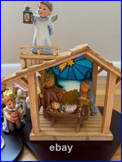 Goebel Hummel Nativity Set with Wooden Stable 12 Figures + Original Boxes