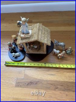 Goebel Hummel Nativity Set with Wooden Stable 12 Figures + Original Boxes