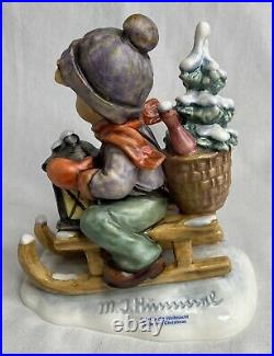 Goebel Hummel RIDE INTO CHRISTMAS Figurine 396 & CHRISTMAS FROLIC 922-D MIB
