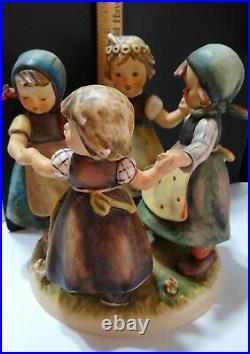 Goebel Hummel RING AROUND THE ROSIE Figurine #348 TMK 3 Sisters Friends CHIP