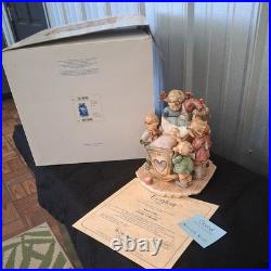 Goebel Hummel Rock A Bye # 574 Century Ltd TMK7 With Box & COA Excellent 1993