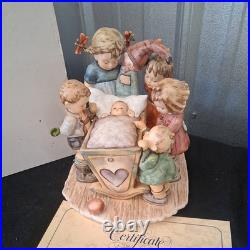 Goebel Hummel Rock A Bye # 574 Century Ltd TMK7 With Box & COA Excellent 1993