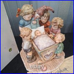 Goebel Hummel Rock A Bye # 574 Century Ltd TMK7 With Box & COA Excellent 1993