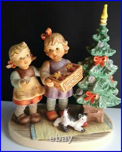 Goebel Hummel SHINE SO BRIGHT 2328 TMK9 Christmas Tree Swarovski Crystal LE MINT