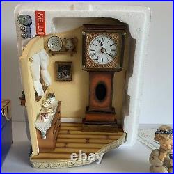 Goebel Hummel Scape GRANDFATHER CLOCK Display WithBlossom Time Figurine NIB