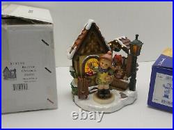 Goebel Hummel Scape Holiday Fun Figurine with Box Bavarian Xmas Market Display COA
