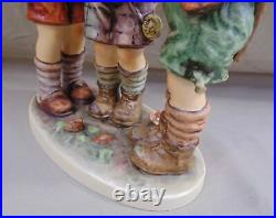 Goebel Hummel School Boys Figurine 170/iii Tmk 5 Large 9.5vtg 1972-1979 Signed