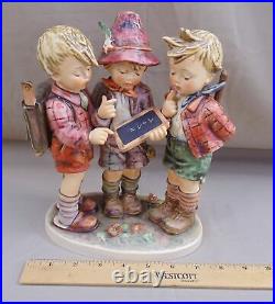Goebel Hummel School Boys Figurine 170/iii Tmk 5 Large 9.5vtg 1972-1979 Signed