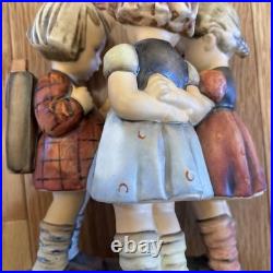 Goebel Hummel School Girls Figurine Group Germany Broken Pony Tail SEE PHOTOS