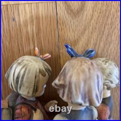 Goebel Hummel School Girls Figurine Group Germany Broken Pony Tail SEE PHOTOS
