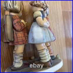 Goebel Hummel School Girls Figurine Group Germany Broken Pony Tail SEE PHOTOS