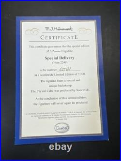 Goebel Hummel Special Delivery Figurine #2248 + Box/ Limited Ed
