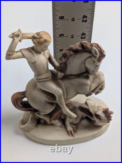 Goebel Hummel St. George & Dragon Figurine #77 W. Germany Rare