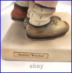 Goebel Hummel Stormy Weather 71 TMK3 Girl & Boy Under Umbrella RARE W. Germany