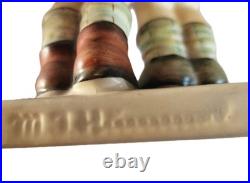 Goebel Hummel Stormy Weather 71 TMK3 Girl & Boy Under Umbrella RARE W. Germany