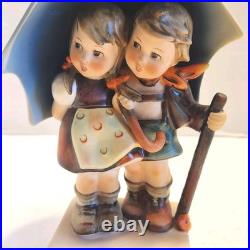 Goebel Hummel Stormy Weather 71 TMK3 Girl & Boy Under Umbrella RARE W. Germany Goebel Hummel Stormy Weather 71 TMK3 Girl & Boy Under Umbrella RARE W. Germany