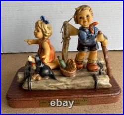 Goebel Hummel Summer Adventure Wood Base 1832 Wonder of Childhood WithBox