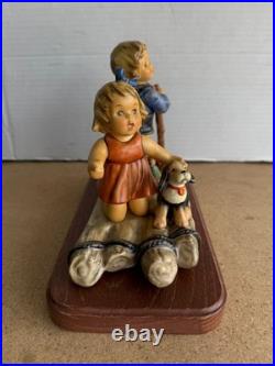 Goebel Hummel Summer Adventure Wood Base 1832 Wonder of Childhood WithBox