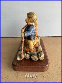 Goebel Hummel Summer Adventure Wood Base 1832 Wonder of Childhood WithBox