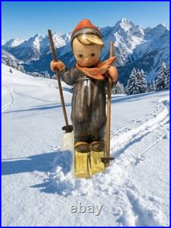 Goebel Hummel TMK1 Crown SKIER #59 Wood Poles & Baskets Rare Find No Crazing