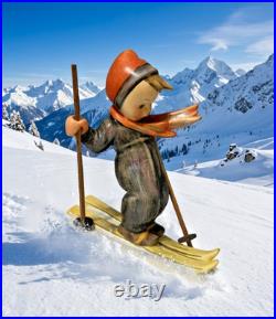 Goebel Hummel TMK1 Crown SKIER #59 Wood Poles & Baskets Rare Find No Crazing