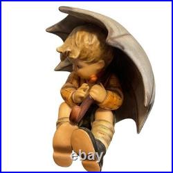 Goebel Hummel Umbrella Boy Figurine Vintage West Germany Porcelain 152/0 B