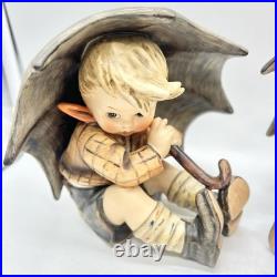 Goebel Hummel Umbrella Boy & Girl 152/OA 152/OB Porcelain Figurines Set