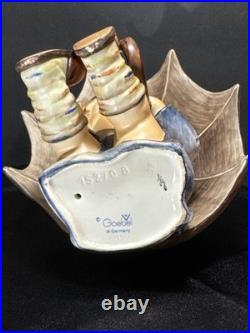 Goebel Hummel Umbrella Boy & Girl Set 152/0 & 152/0 B TMK-5 TMK-6 W. Germany