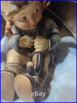 Goebel Hummel Umbrella Boy and Umbrella Girl TMK3 8 Figurines READ
