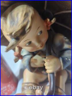 Goebel Hummel Umbrella Boy and Umbrella Girl TMK3 8 Figurines READ