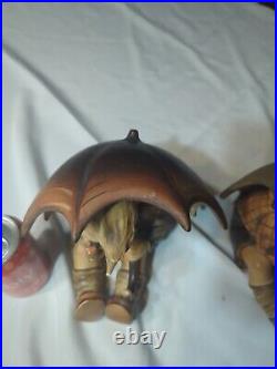 Goebel Hummel Umbrella Boy and Umbrella Girl TMK3 8 Figurines READ
