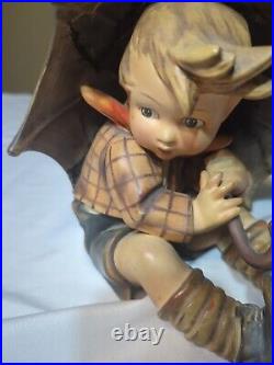Goebel Hummel Umbrella Boy and Umbrella Girl TMK3 8 Figurines READ