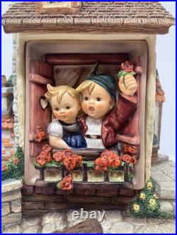 Goebel Hummel Vacation Time Set Hummelscape & Plaque 1002-D / 125 Excellent