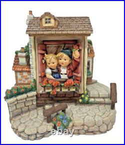 Goebel Hummel Vacation Time Set Hummelscape & Plaque 1002-D / 125 Excellent