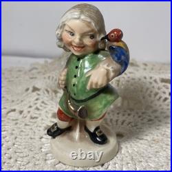 Goebel Hummel Vanity Fair Figurine WithParrotKF900A TMK-1 Incised Crown Imperial