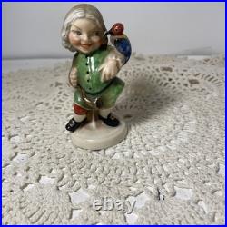 Goebel Hummel Vanity Fair Figurine WithParrotKF900A TMK-1 Incised Crown Imperial