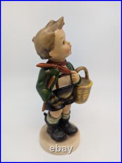Goebel Hummel Village Boy 51/0 Porcelain Figurine (TMK 1) Double Crown Mark