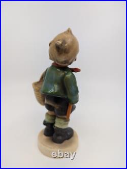 Goebel Hummel Village Boy 51/0 Porcelain Figurine (TMK 1) Double Crown Mark