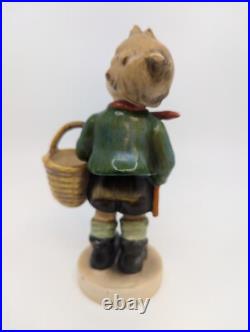Goebel Hummel Village Boy 51/0 Porcelain Figurine (TMK 1) Double Crown Mark