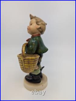 Goebel Hummel Village Boy 51/0 Porcelain Figurine (TMK 1) Double Crown Mark